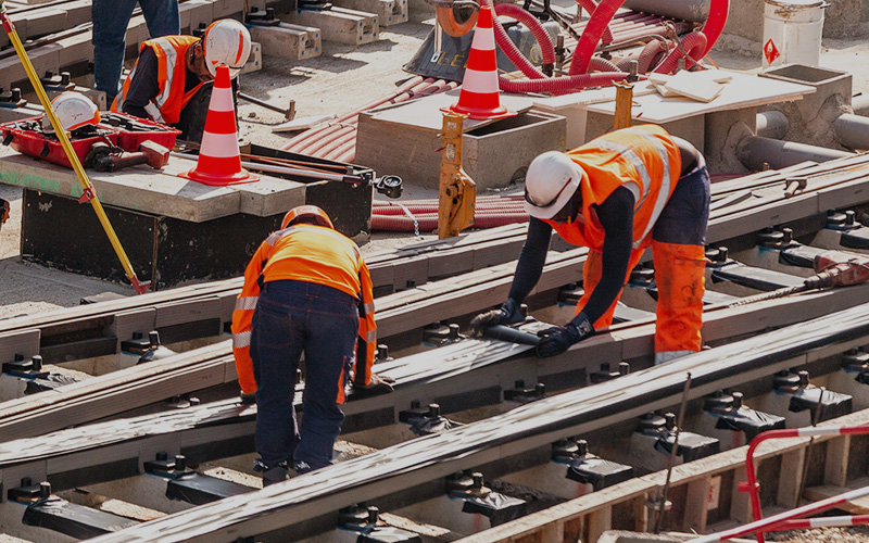 fixação de trilhos, trilhos ferroviários, GMS, sustentabilidade